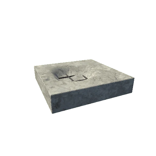 Concrete Block Broken 6 Type 3 Moveable